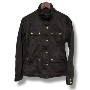 J.Crew Women's Waxed‎ Downtown Field Jacket Utility Coat Size XS 17.5 x 24